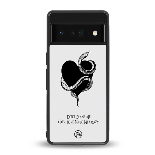passionate back phone cover | glass case for google pixel 6 pro