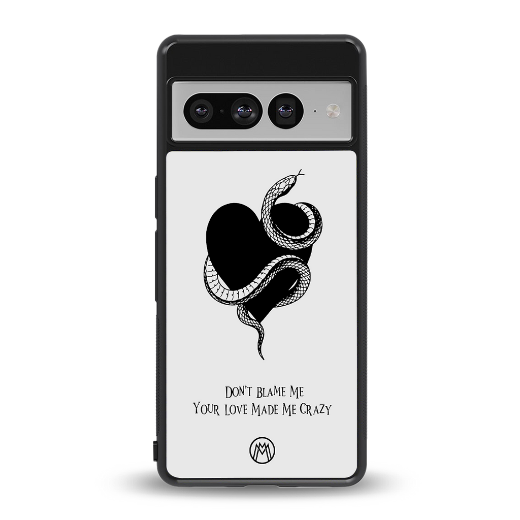 passionate back phone cover | glass case for google pixel 7 pro