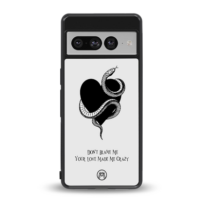 passionate back phone cover | glass case for google pixel 7 pro