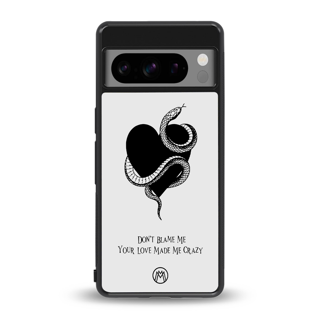 passionate back phone cover | glass case for google pixel 8 pro