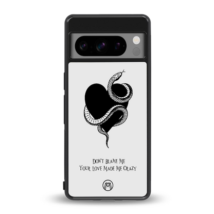 passionate back phone cover | glass case for google pixel 8 pro