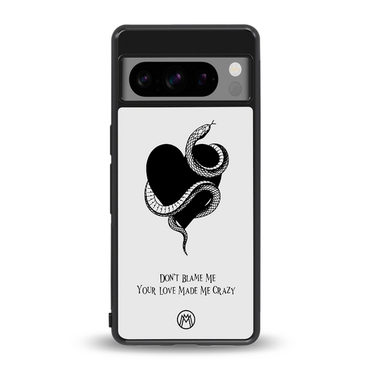 passionate back phone cover | glass case for google pixel 8 pro