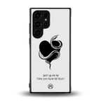 passionate back phone cover | glass case for samsung galaxy s23 ultra