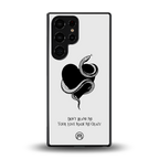 passionate back phone cover | glass case for samsung galaxy s25 ultra