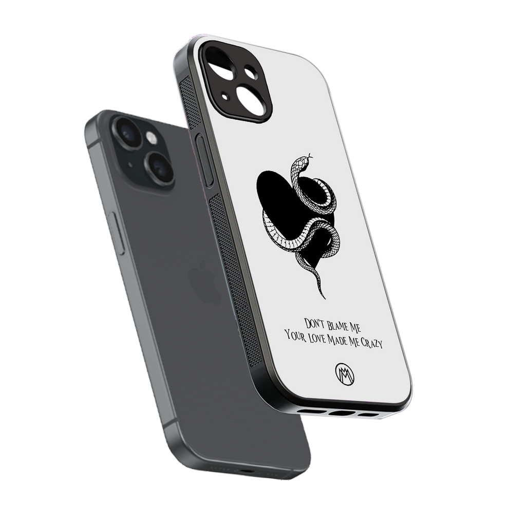 passionate back phone cover | glass case for iphone 15
