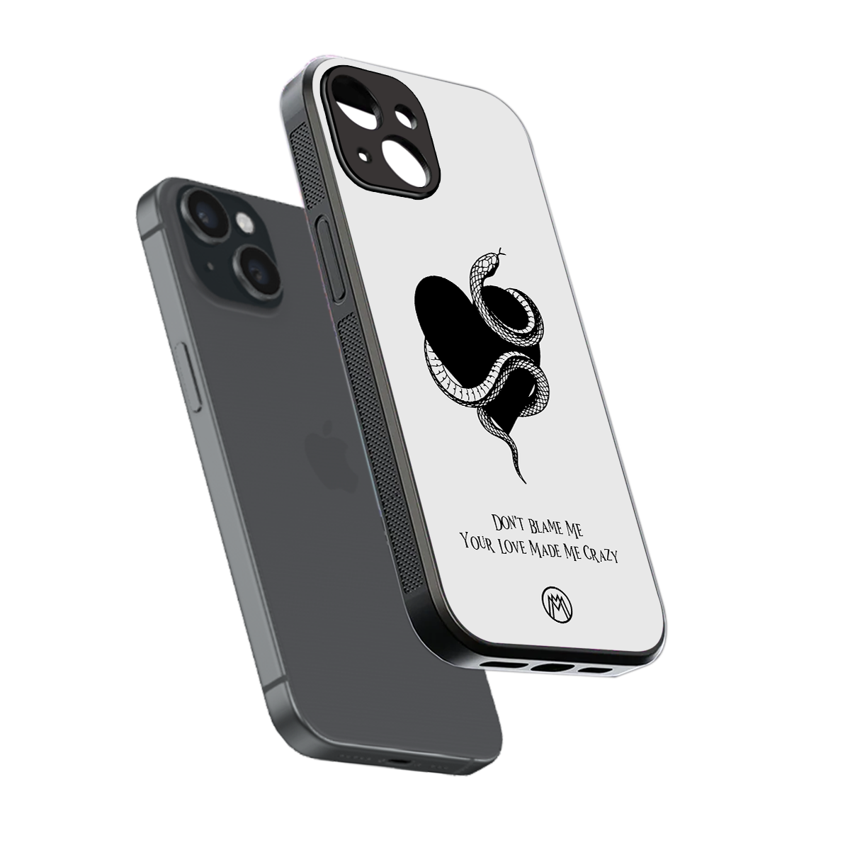 passionate back phone cover | glass case for iphone 15