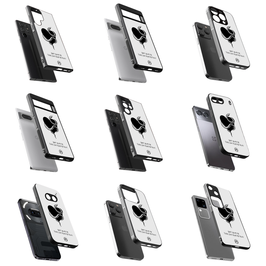 Durable Glass Back Mobile Case for iPhone, Samsung, OnePlus, Google Pixel, Redmi, Vivo, Oppo