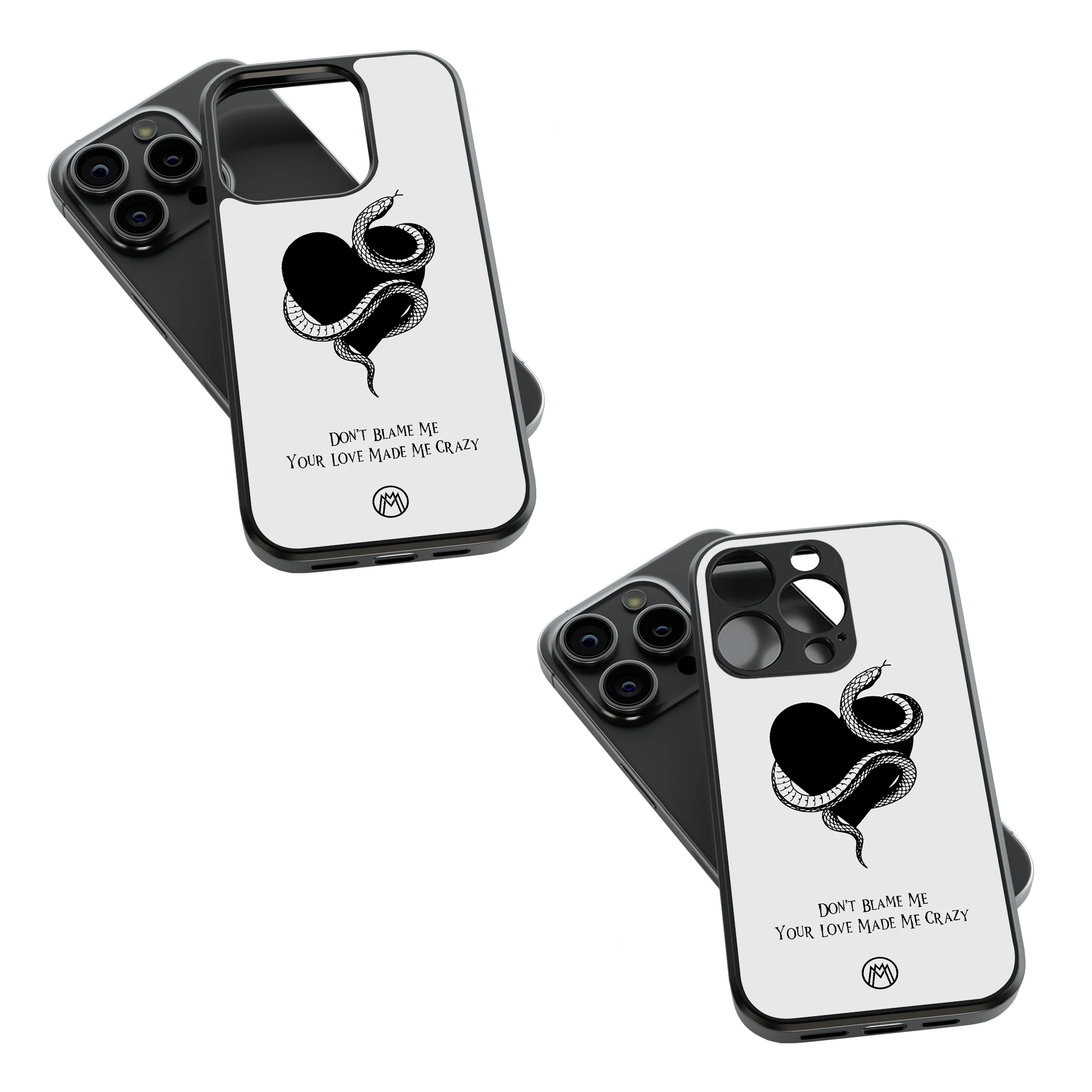 Trendy Glass Back Mobile Case for iPhone, Samsung, Redmi, OnePlus, Google Pixel, Motorola