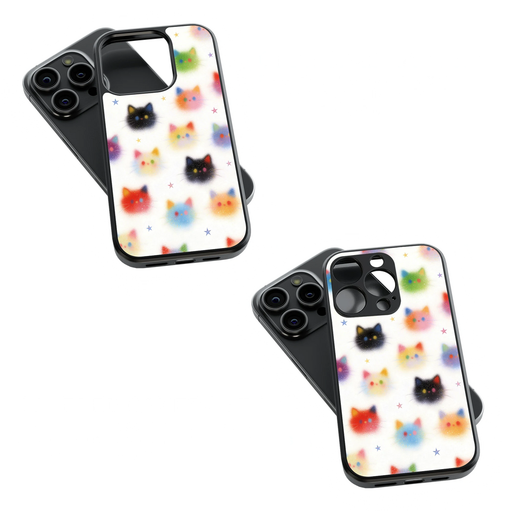 Trendy Glass Back Mobile Case for iPhone, Samsung, Redmi, OnePlus, Google Pixel, Motorola