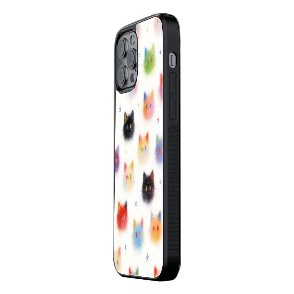 Slim Glass Back Phone Case for Multiple Brands iPhone, Samsung, Redmi, OnePlus, Oppo, Vivo