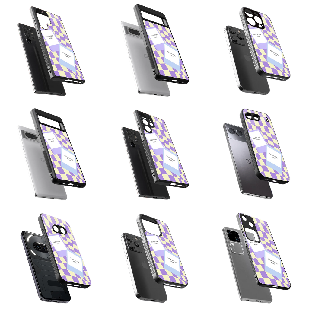 Polaroid Personalised Glass Phone Case