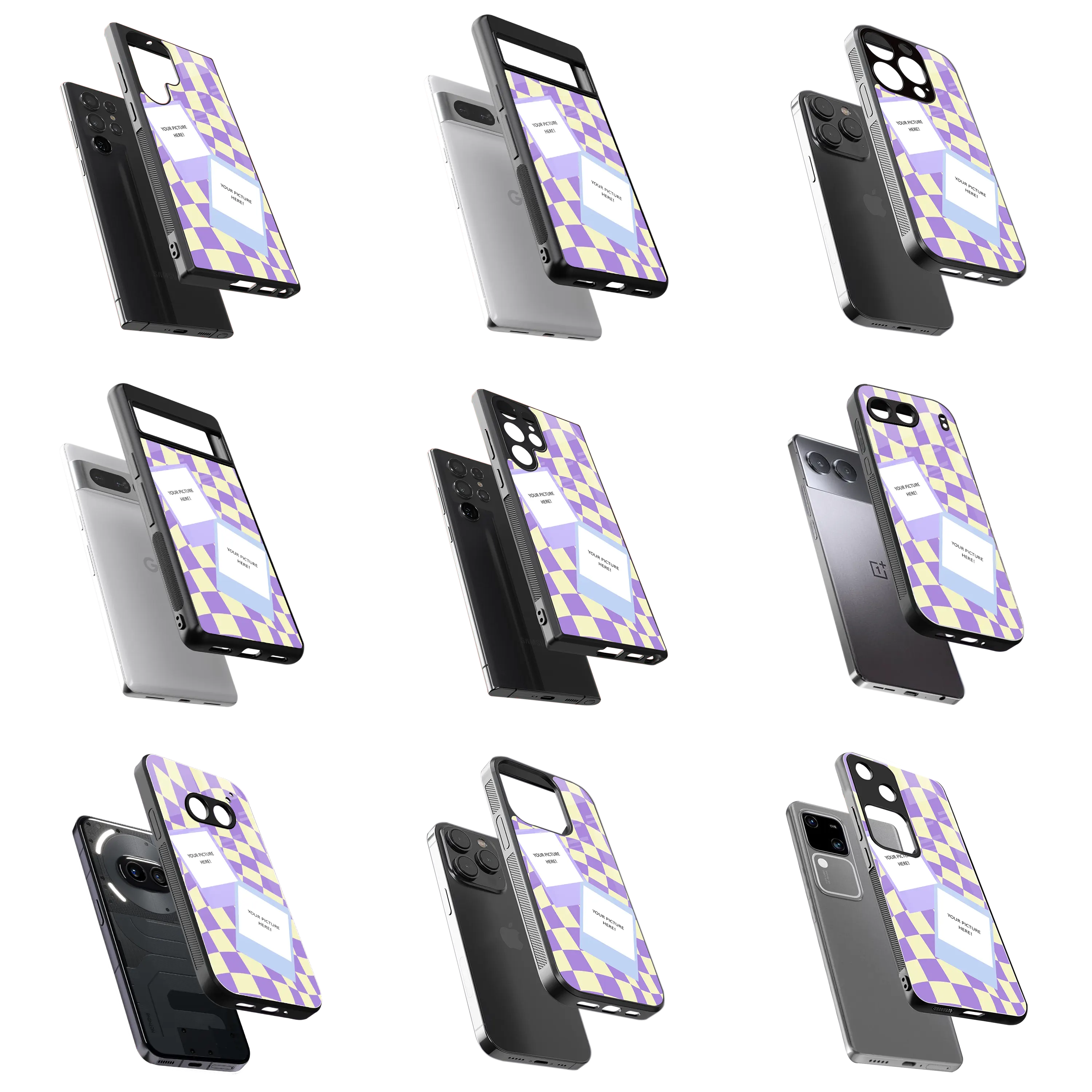 Polaroid Personalised Glass Phone Case
