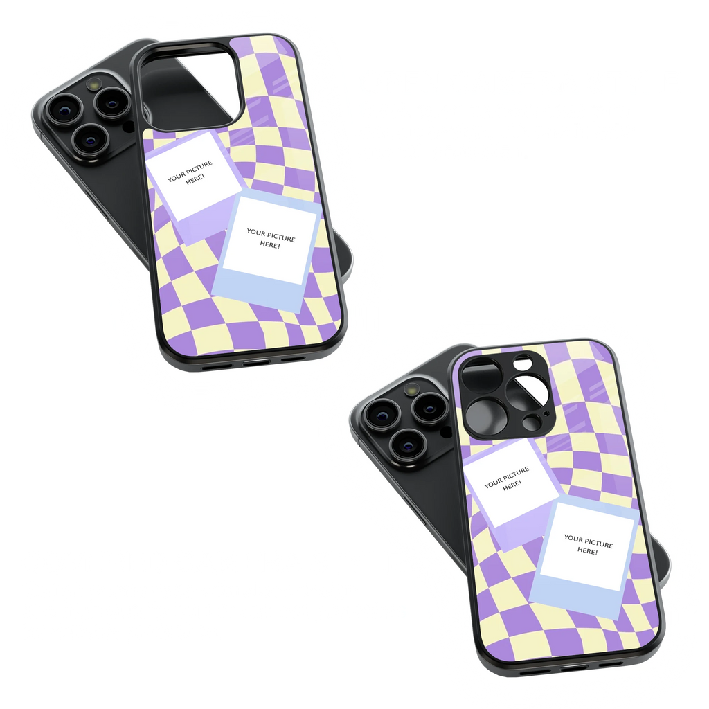 Polaroid Personalised Glass Phone Case