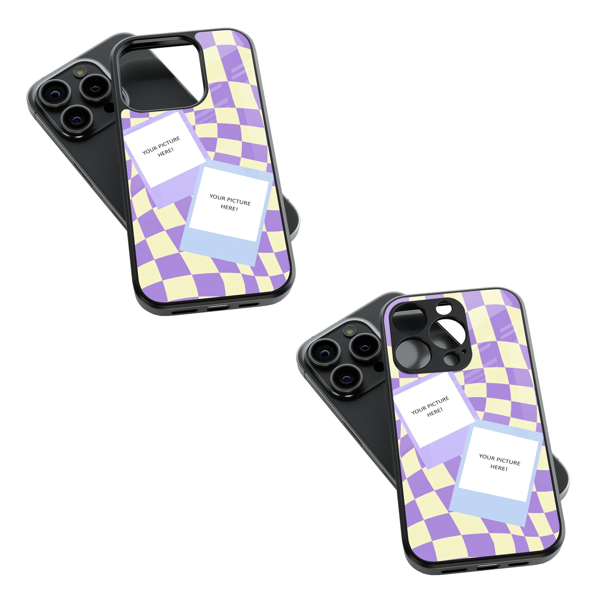 Polaroid Personalised Glass Phone Case
