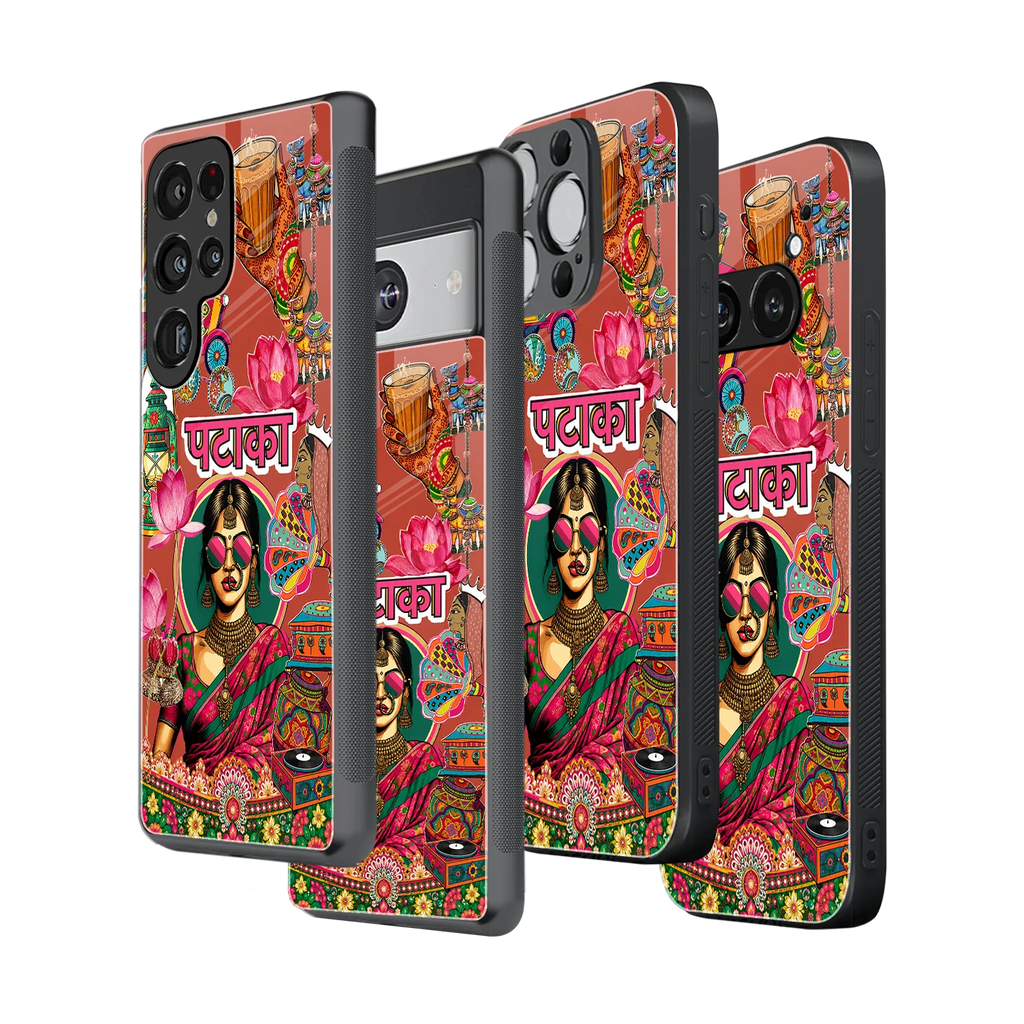 Stylish Glass Back Case for All Smartphones iPhone, Samsung, OnePlus, Pixel, Redmi, Oppo, Vivo, Motorola