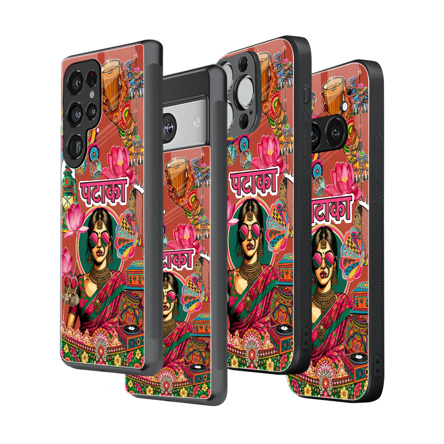 Stylish Glass Back Case for All Smartphones iPhone, Samsung, OnePlus, Pixel, Redmi, Oppo, Vivo, Motorola