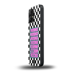 patience checkered back phone cover | glass case for nothing phone 1