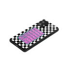 patience checkered back phone cover | glass case for nothing phone 1
