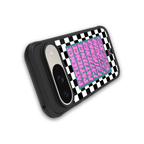 patience checkered back phone cover | glass case for google pixel 9