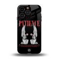 patience back phone cover | glass case for iphone 13 pro