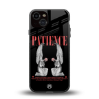 patience back phone cover | glass case for iphone 13
