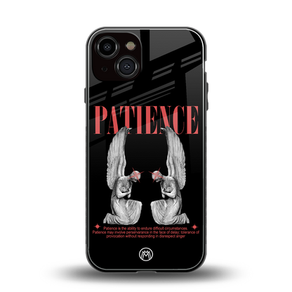 patience back phone cover | glass case for iphone 13