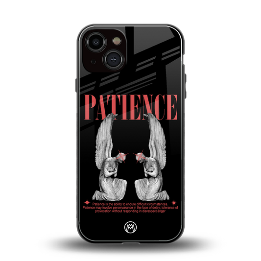 patience back phone cover | glass case for iphone 13