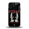 patience back phone cover | glass case for iphone 14 pro max