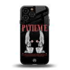 patience back phone cover | glass case for iphone 14 pro max