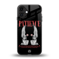 patience back phone cover | glass case for iphone 16 plus
