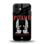 patience back phone cover | glass case for iphone 16