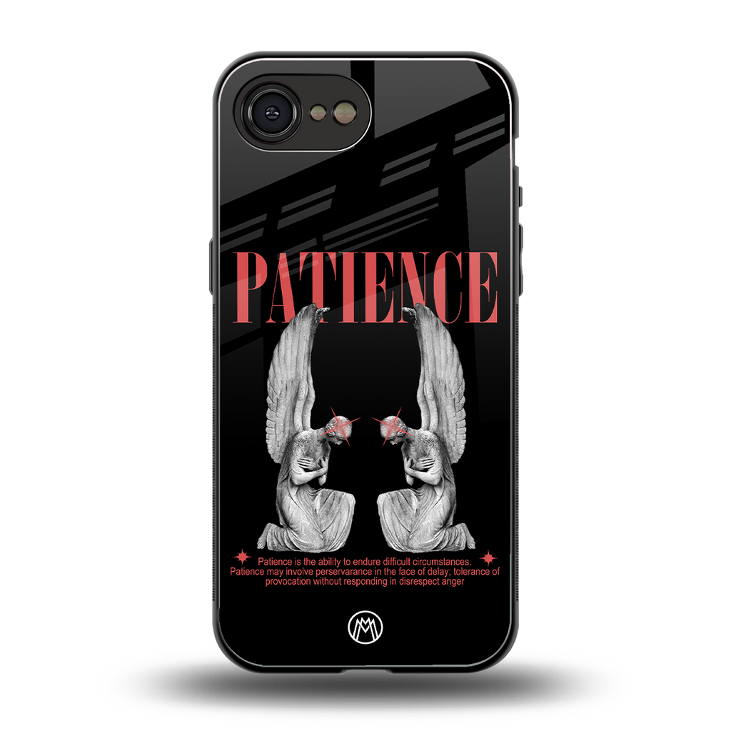 patience back phone cover | glass case for iphone 16e
