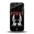 patience back phone cover | glass case for iphone 16e