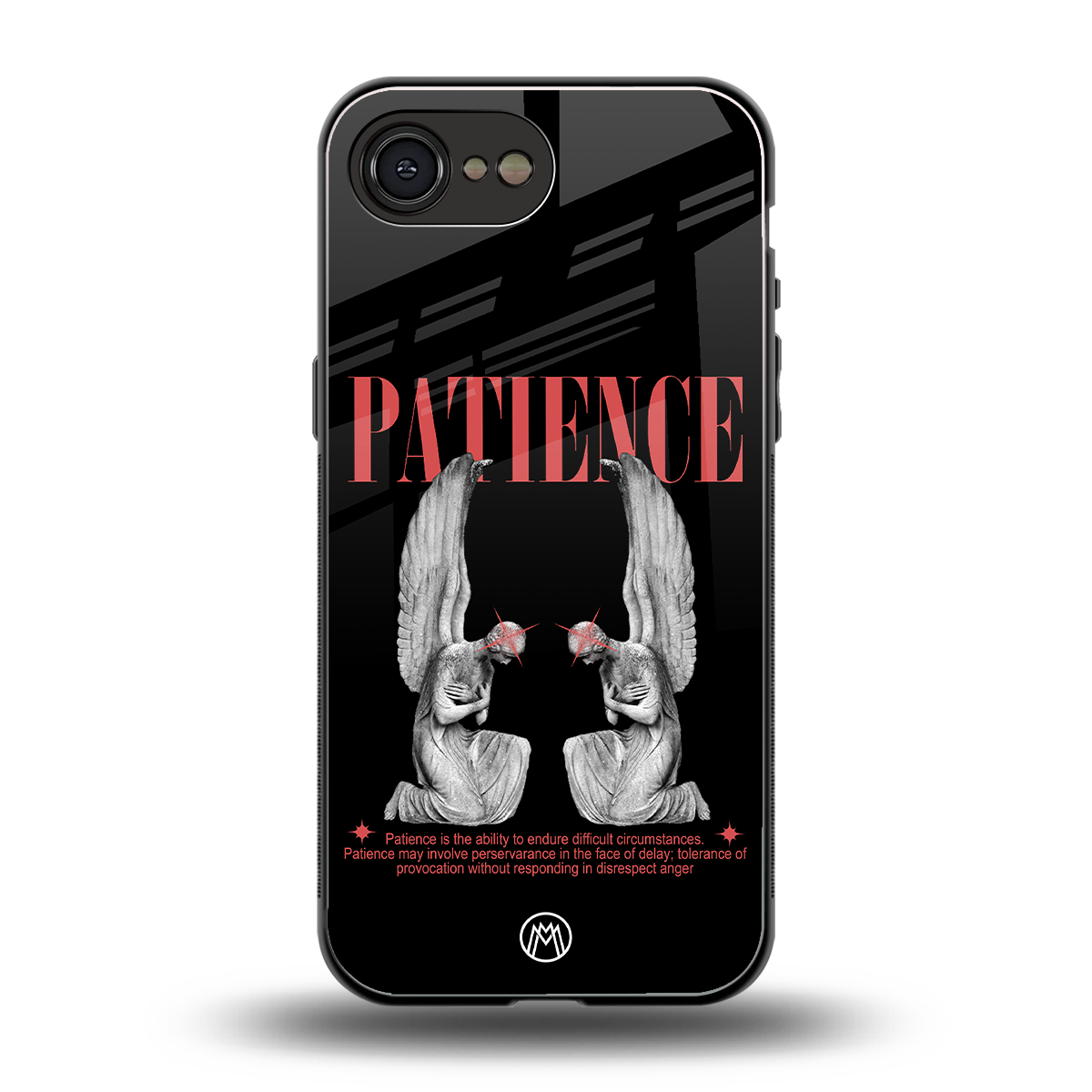 patience back phone cover | glass case for iphone 16e