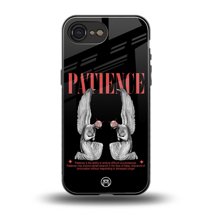 patience back phone cover | glass case for iphone 16e
