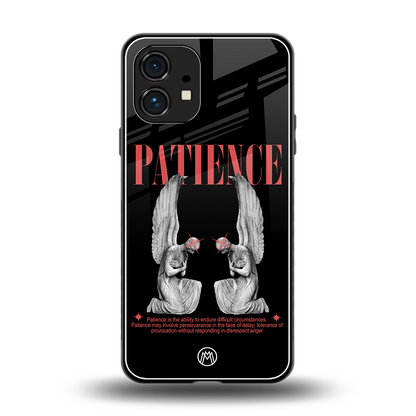 patience back phone cover | glass case for nothing phone 1