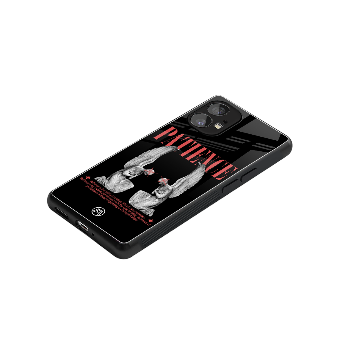 patience back phone cover | glass case for nothing phone 1