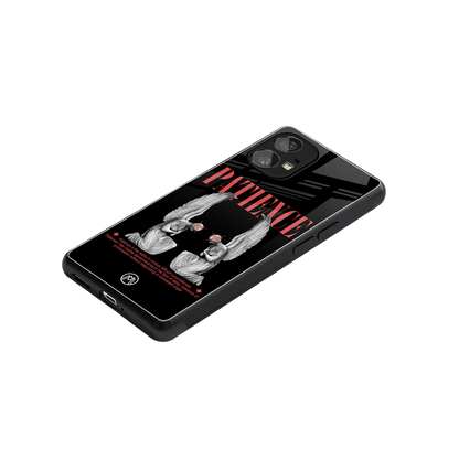 patience back phone cover | glass case for nothing phone 1