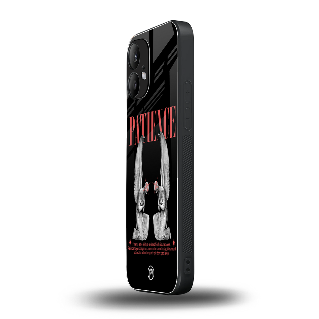 patience back phone cover | glass case for nothing phone 2