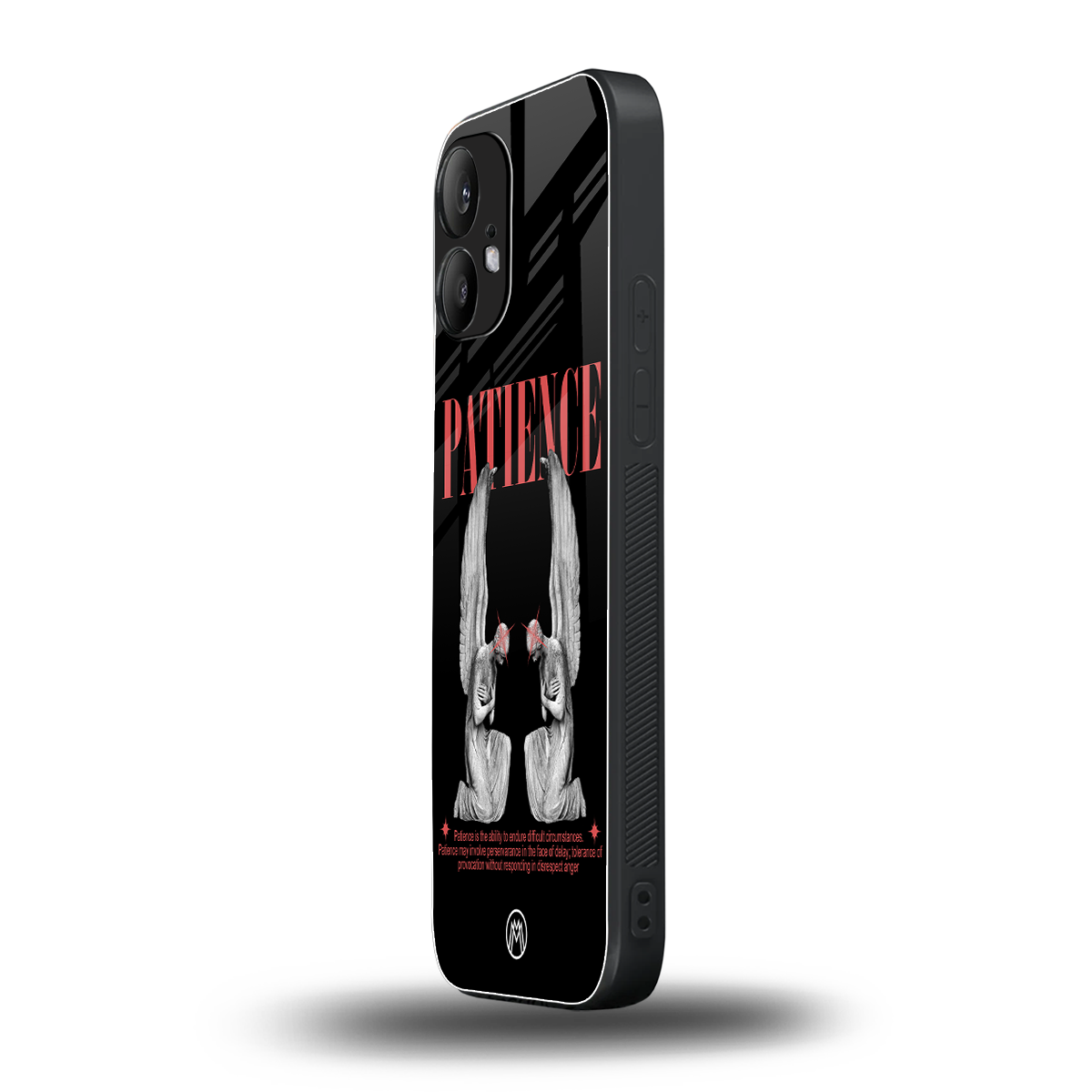 patience back phone cover | glass case for nothing phone 2