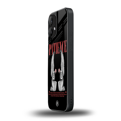 patience back phone cover | glass case for nothing phone 2