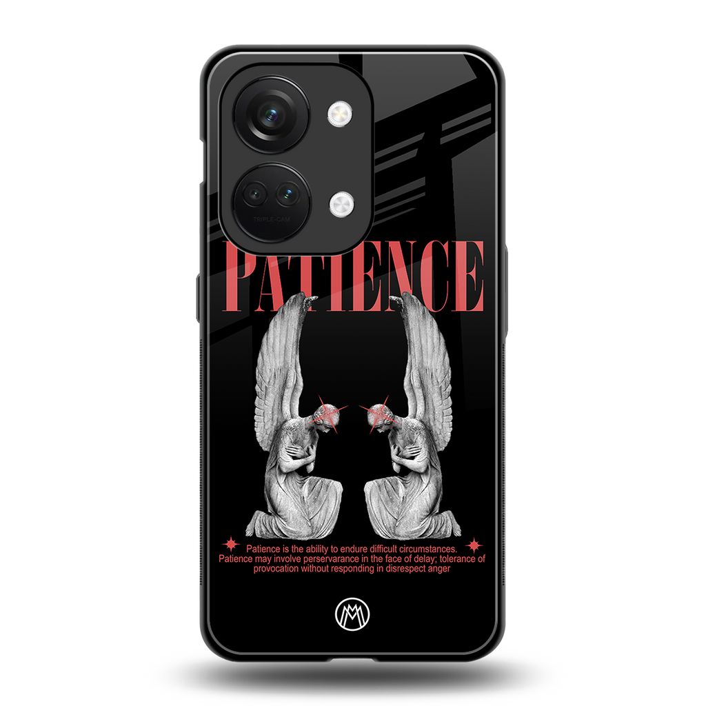 patience back phone cover | glass case for oneplus nord 3