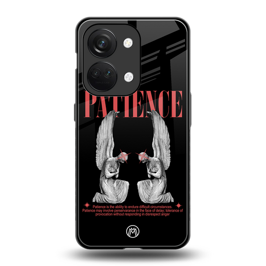 patience back phone cover | glass case for oneplus nord 3