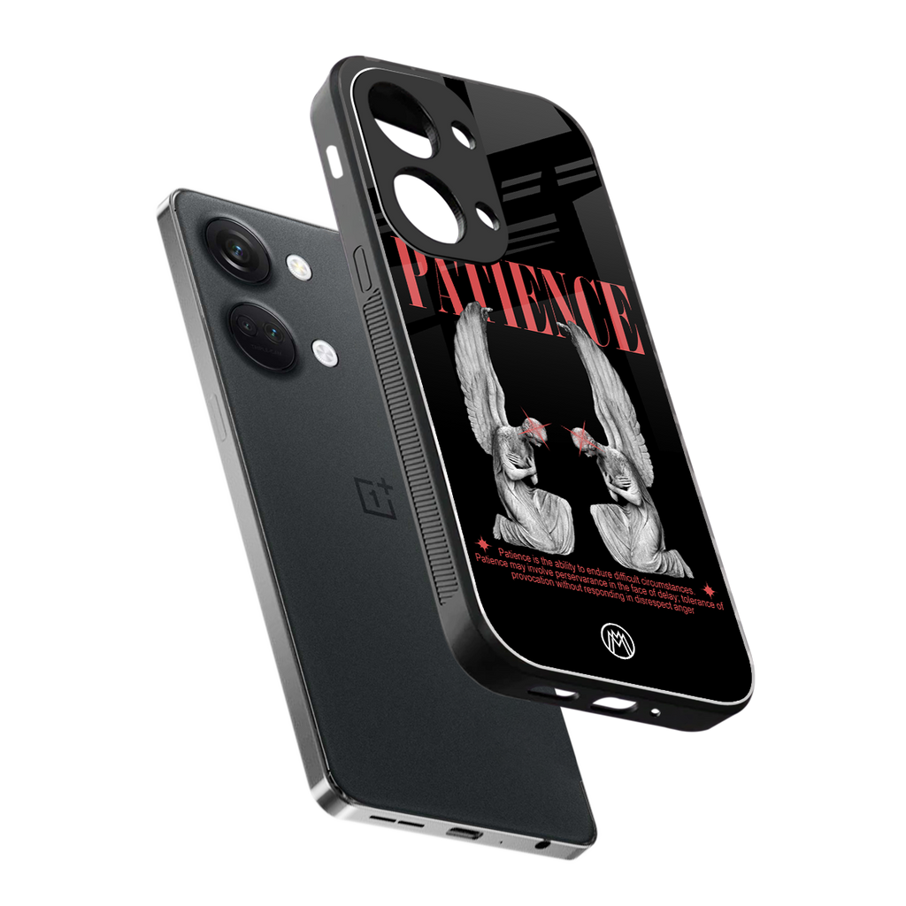patience back phone cover | glass case for oneplus nord 3