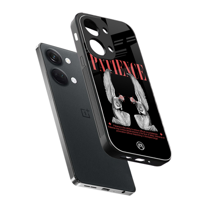 patience back phone cover | glass case for oneplus nord 3
