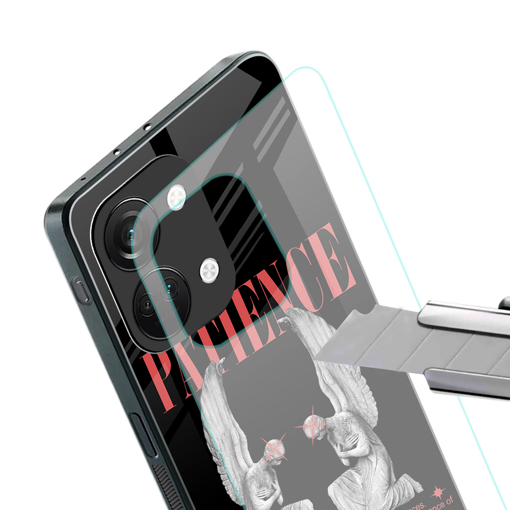 patience back phone cover | glass case for oneplus nord 3