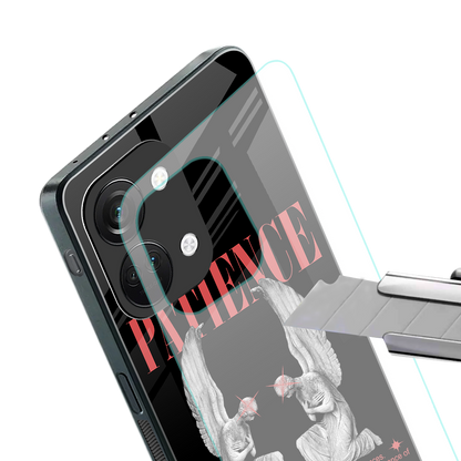 patience back phone cover | glass case for oneplus nord 3