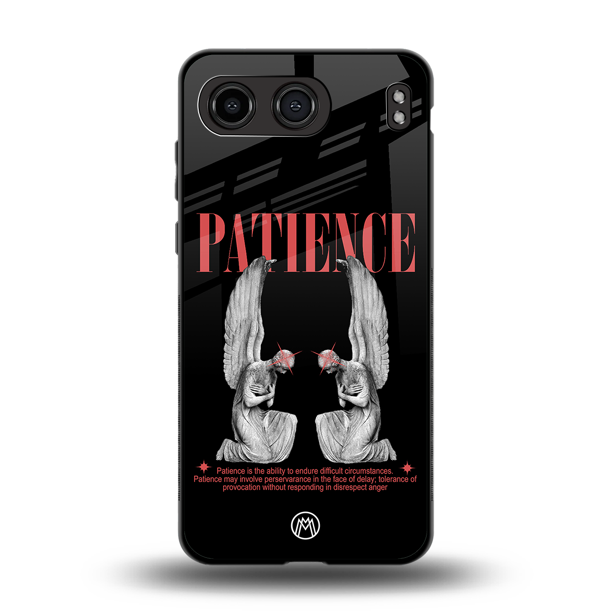 patience back phone cover | glass case for oneplus nord 4