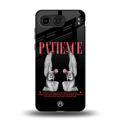 patience back phone cover | glass case for oneplus nord 4