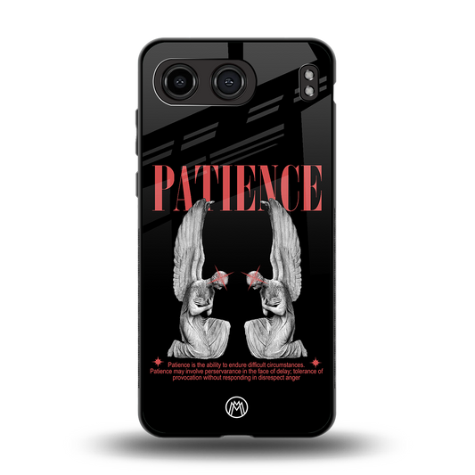 patience back phone cover | glass case for oneplus nord 4